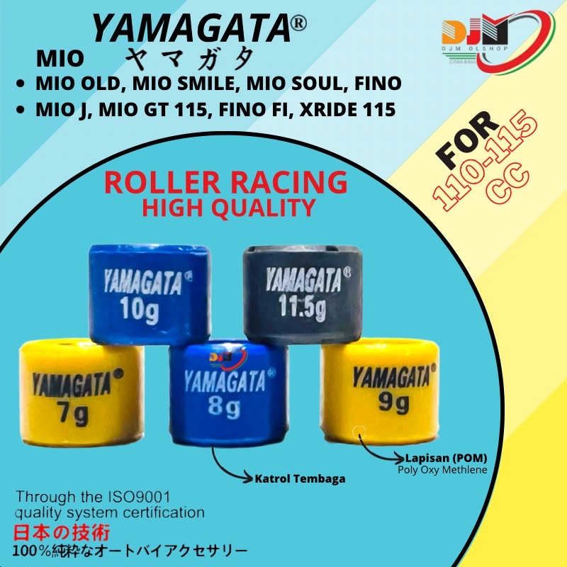 Roller Racing Yamagata Mio, Mio j, Mio Soul, Fino Karbu 7, 8, 9, 10gram, STD