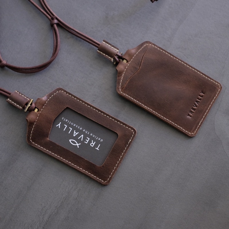 

TEMPAT ID CARD KULIT ASLI COKLAT brown crazy horse id card holder