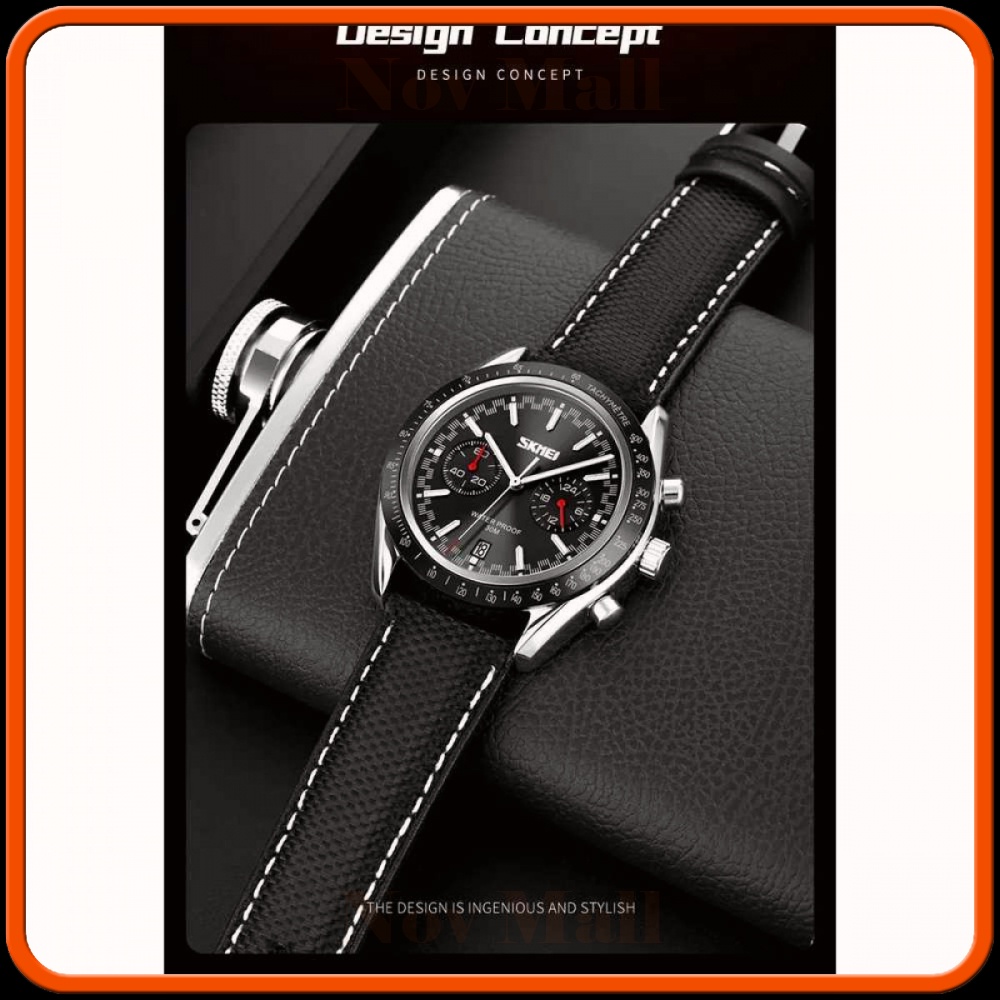 SKMEI Jam Tangan Analog Chrono Tachymeter Waterproof - 9292