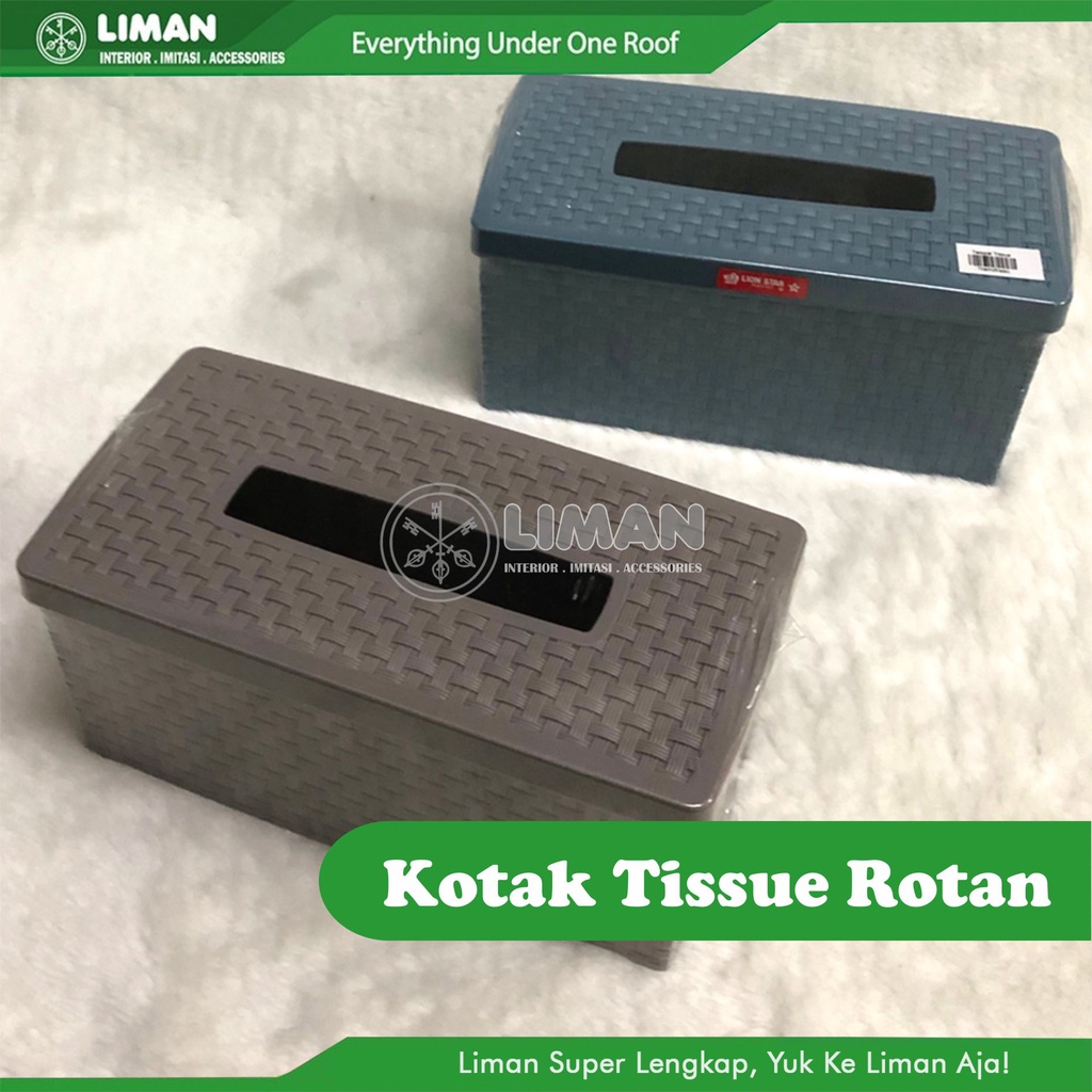 Kotak Tisu Motif Rotan Lion Star