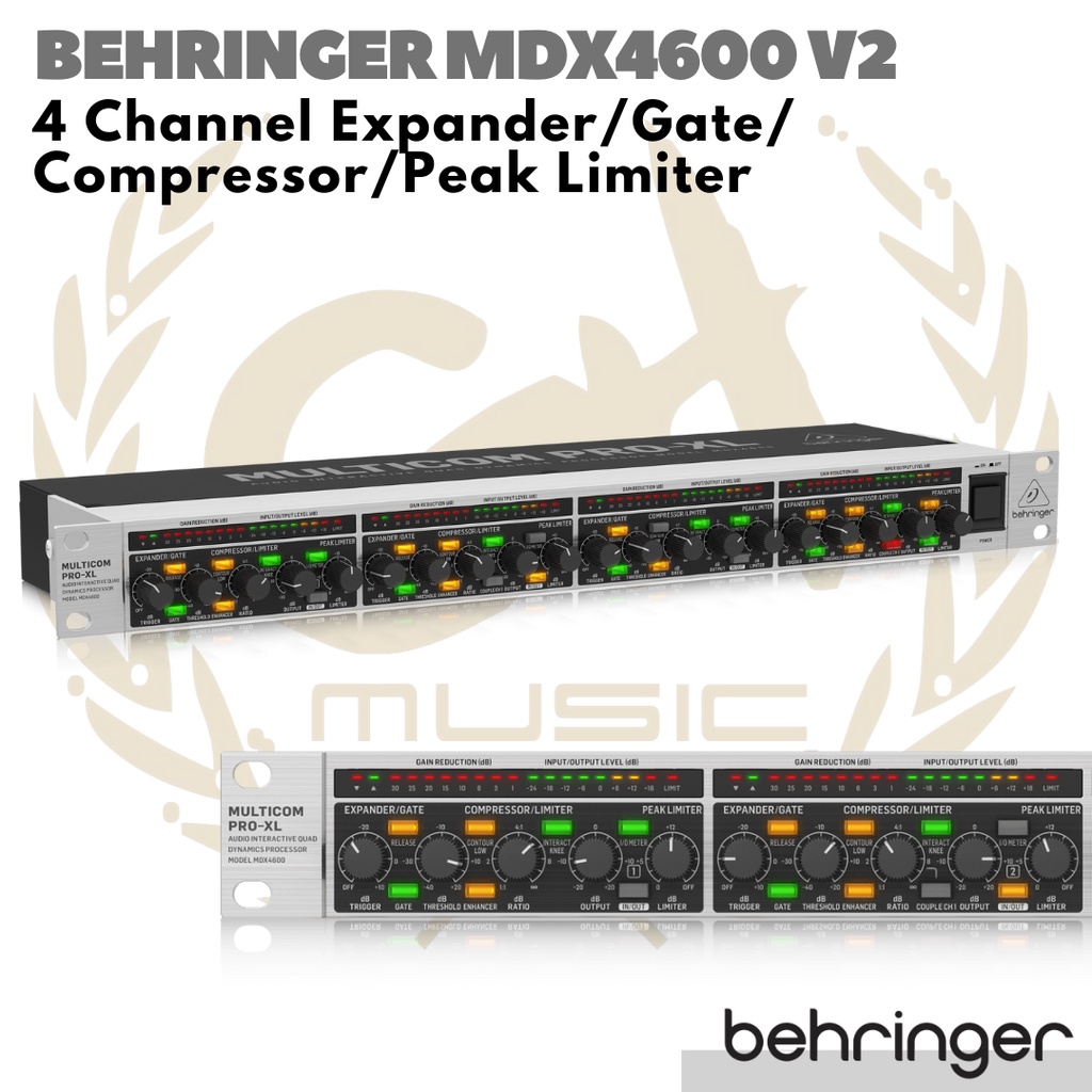 BEHRINGER MDX4600 Pro 4 channel Expander/ Gate / Compressor / Peak Limiter