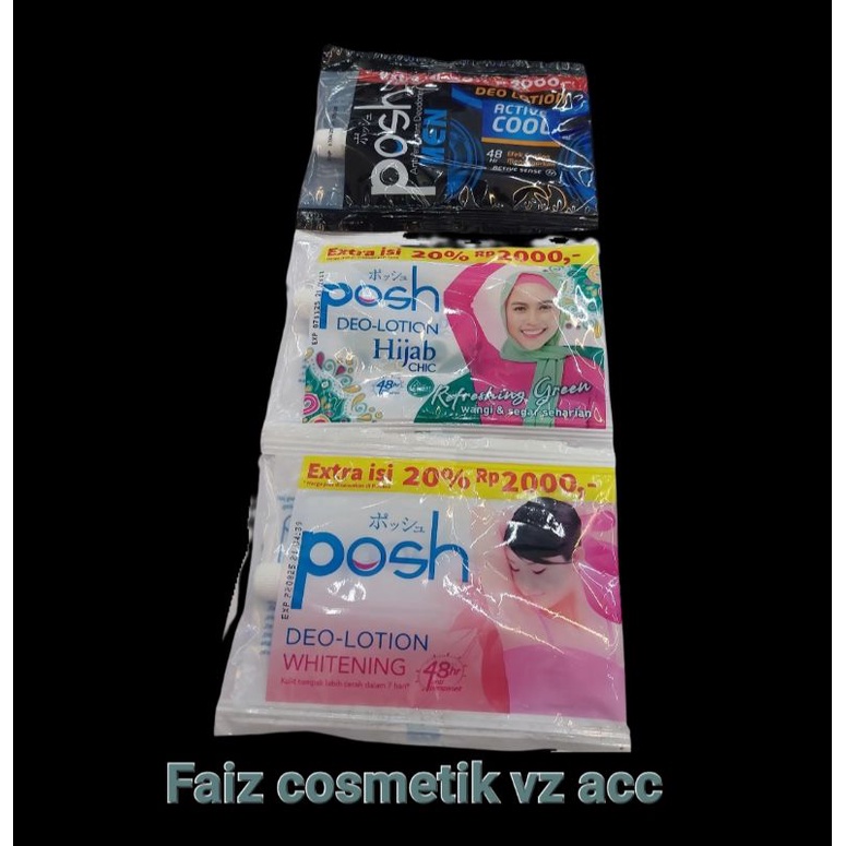 POSH Deo Lotion Sachet 11gr [satuan] &amp; [lusinan]