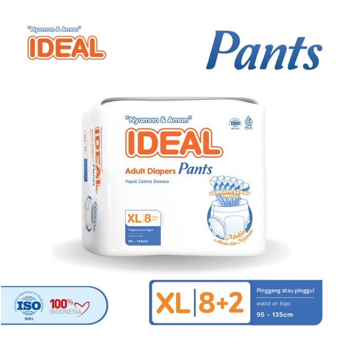 IDEAL Popok Dewasa Model Celana XL8