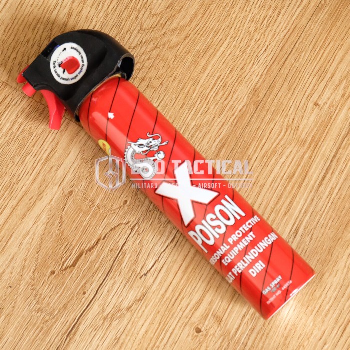 Semprotan Pepper Spray X Poison Gas Air Mata 100Ml Self Defense Edc Or