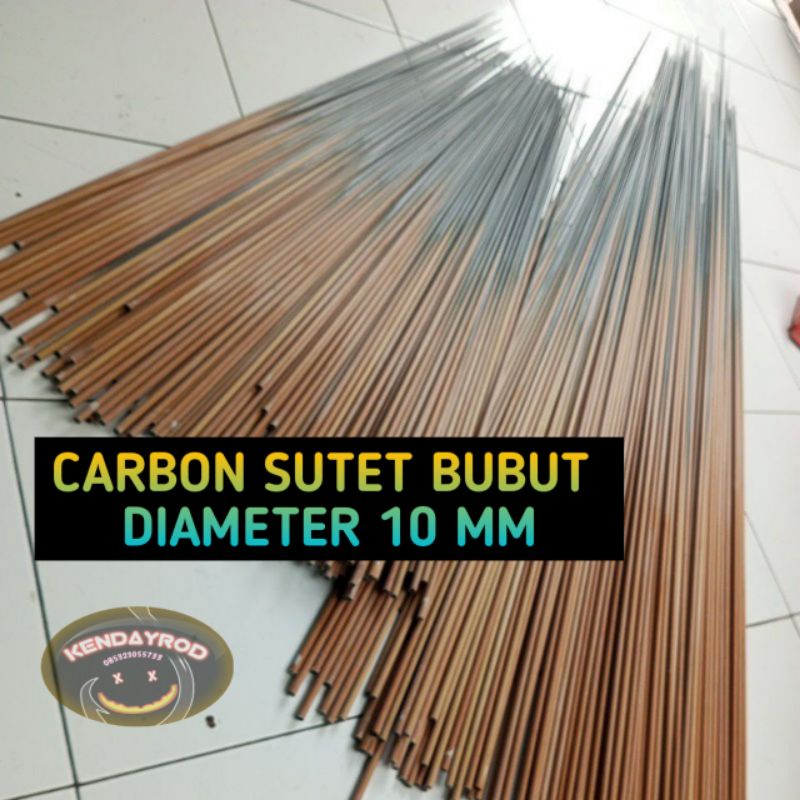 CARBON SUTET BUBUT 10 MM PANJANG 200 CM