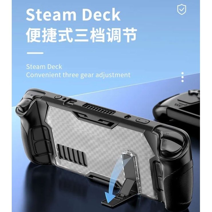 Aolion PC Silicone Kickstand for Steam Deck Protective Case Cover