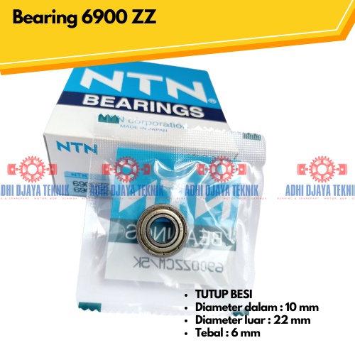 Laher Bearing 6900 ZZ NTN
