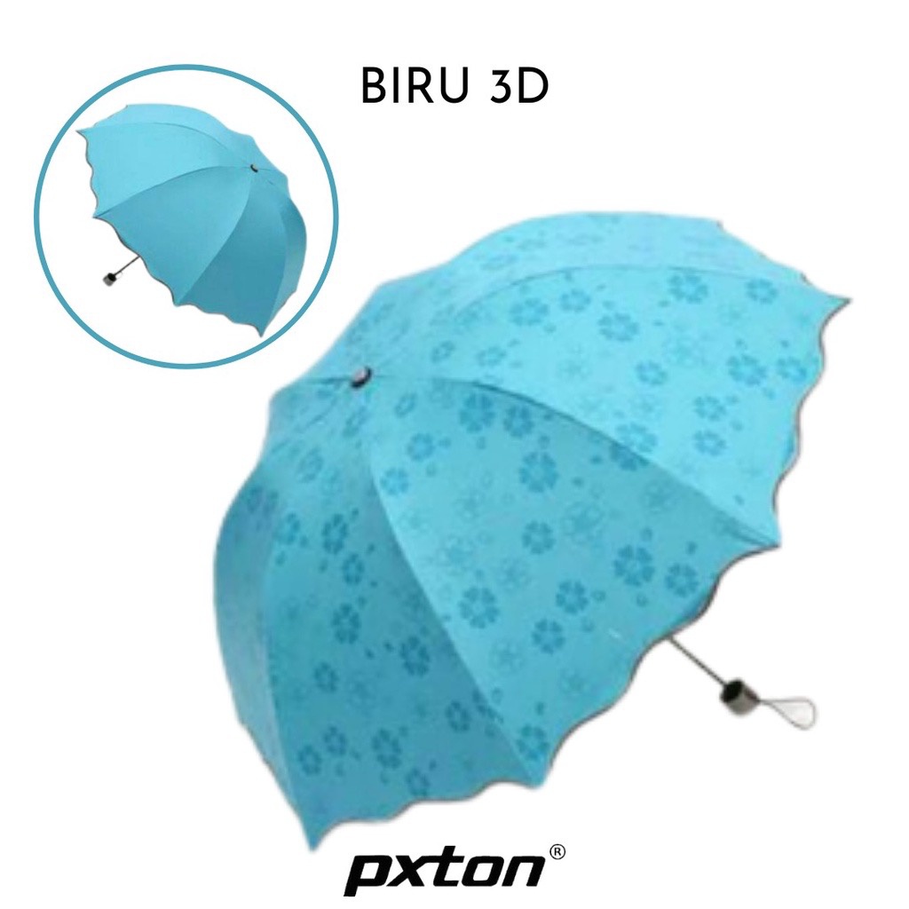Payung Lipat Otomatis Anti UV / Payung Otomatis Buka Tutup Anti UV / Payung Magic 3D / Payung 3 Dimensi motif muncul saat hujan