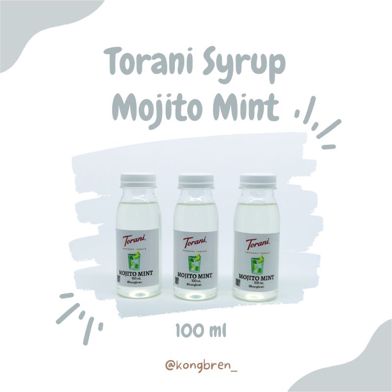 Sirup Torani Mojito Mint Repack 100mL - Torani Syrup Mojito Mint 100 mL