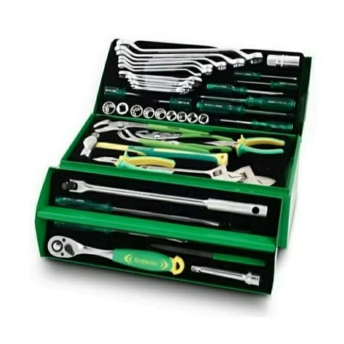 TEKIRO Mekanik Tool Kit Set 45 Pcs Toolset Toolkit Toolbox 45pcs