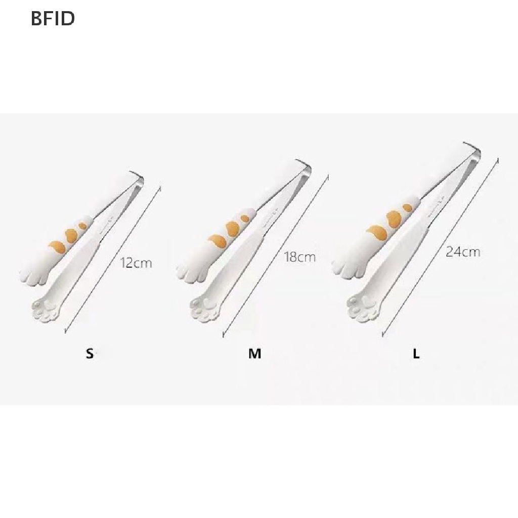 [BFID] Penjepit Makanan Bentuk Kaki Kucing Kartun Lucu Penjepit Makanan Stainless Steel Barbecue Tongs [ID]