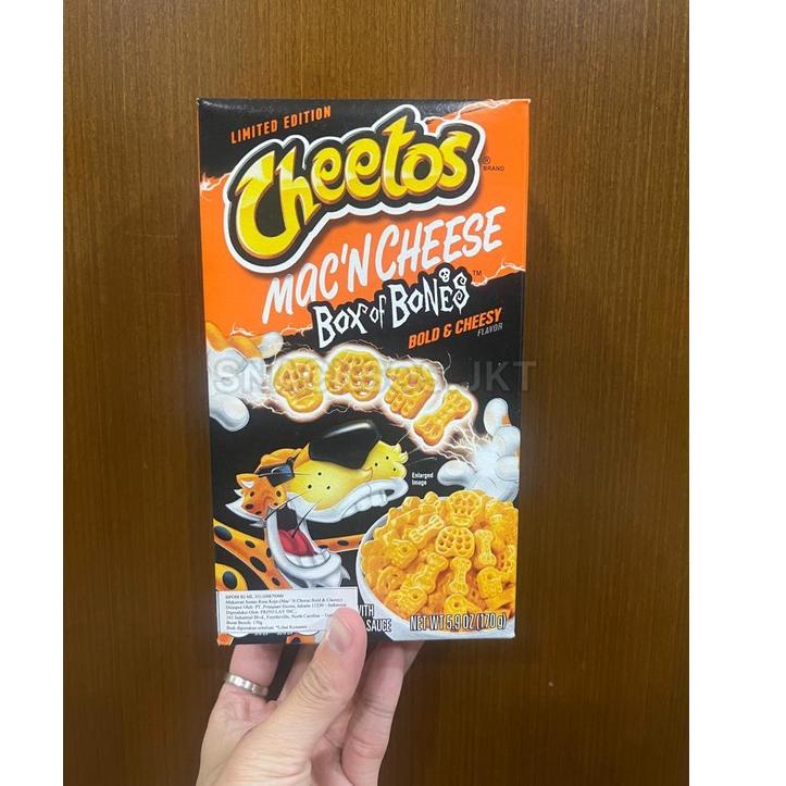 

♦ CHEETOS MAC AND CHEESE BOX OF BONES BOLD AND CHEESY LIMITED EDITION - MAC&CHEESE ▲