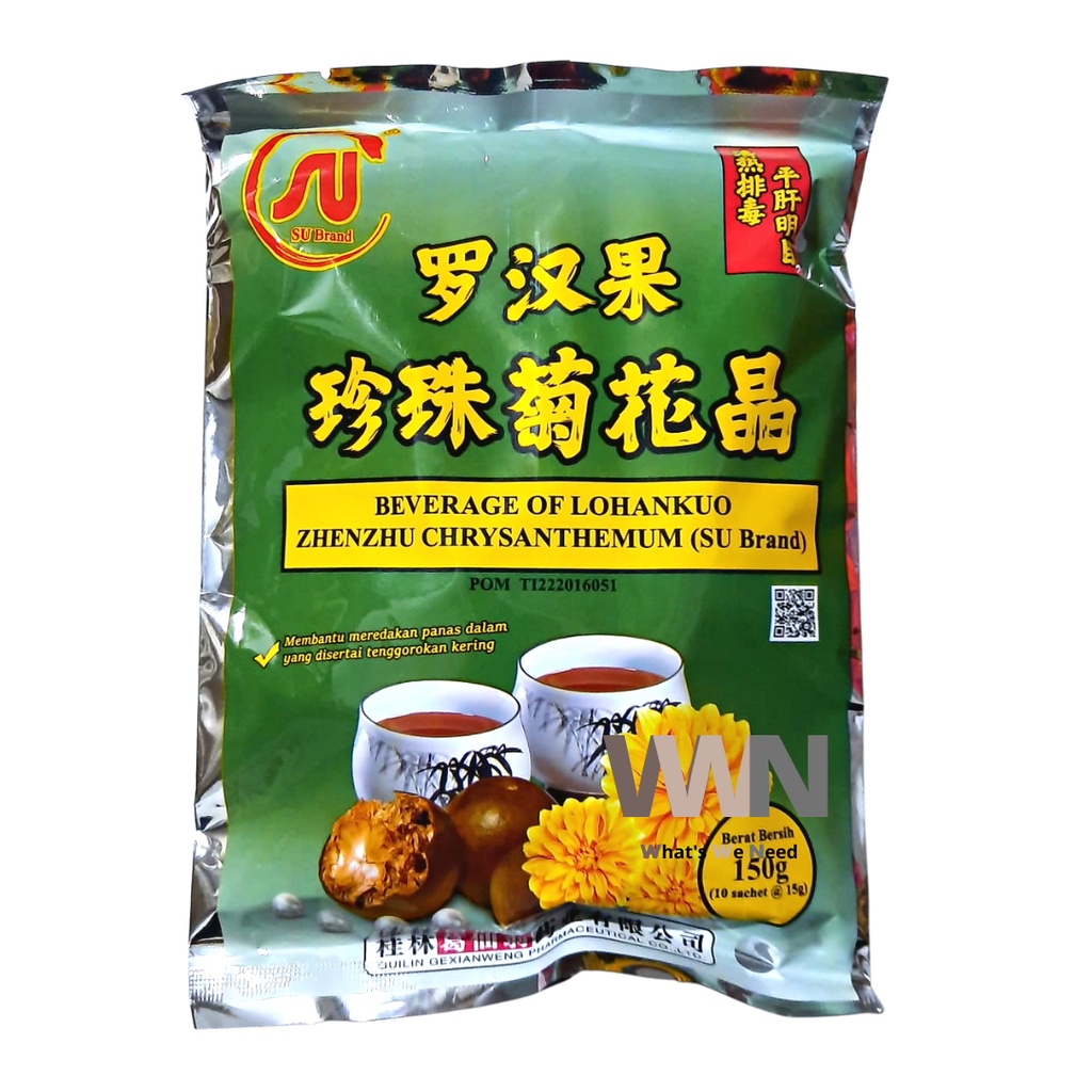 

SU Brand Beverage of Lohankuo Zhenzhu Chrysanthemum 150gr (10*15gr)