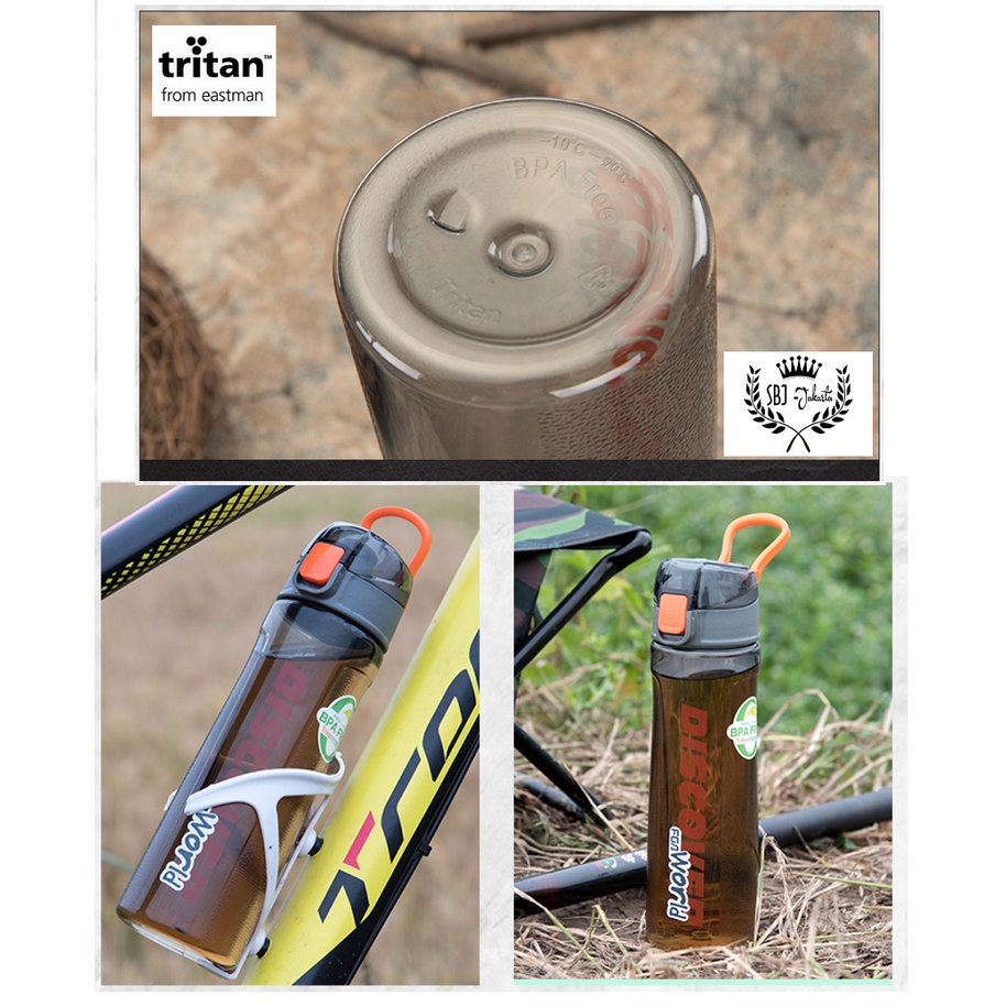 BOTOL MINUM TRITAN 100% BPA FREE FGA DISCOVER SPORT EDITION - 750ml - TANPA SEDOTAN