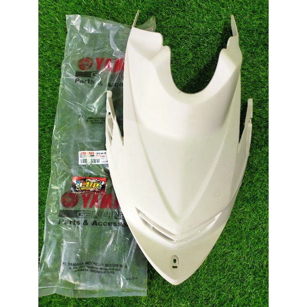 dek tutup mesin atau dek bawah jok mio soul karbu original yamaha asli putih