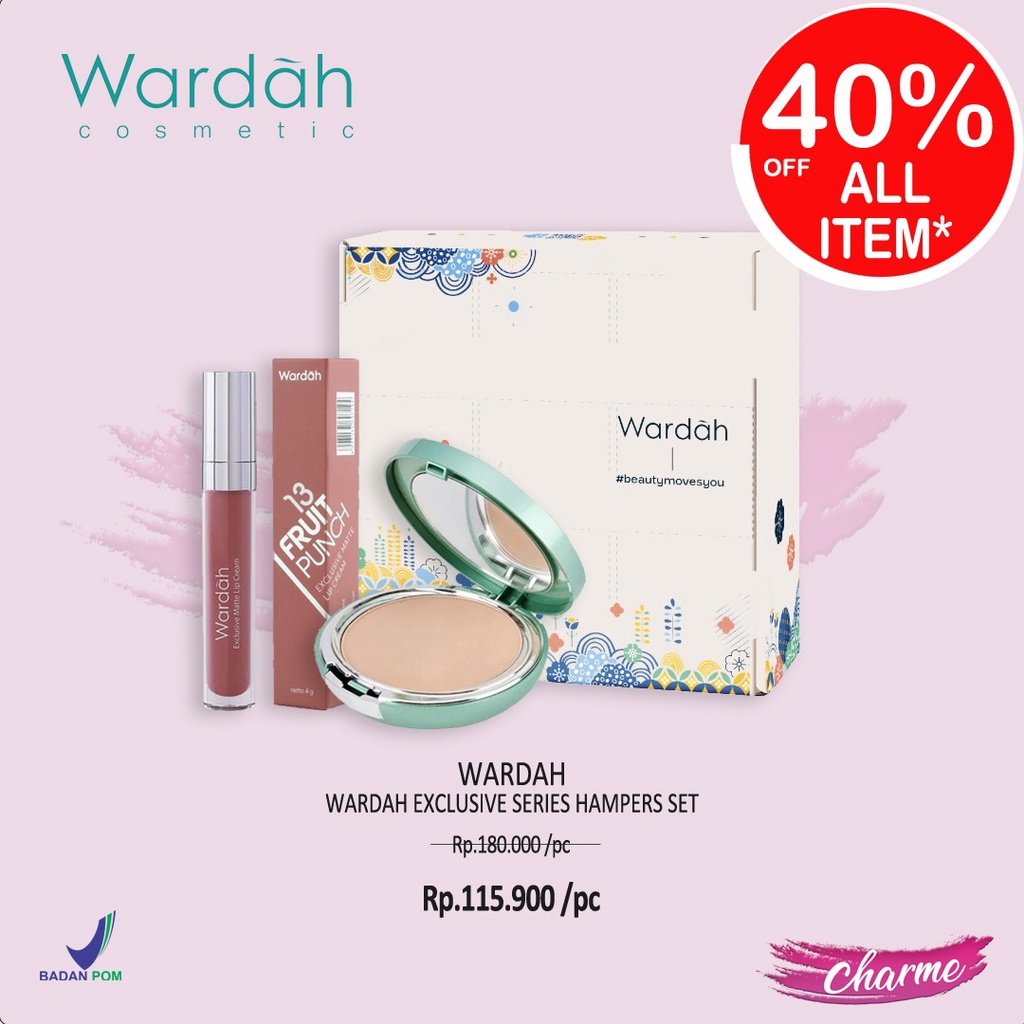 (READY & ORI) Wardah Exclusive Series Hampers Makeup Set Kado Ulang tahun BPOM colorfit paket make u