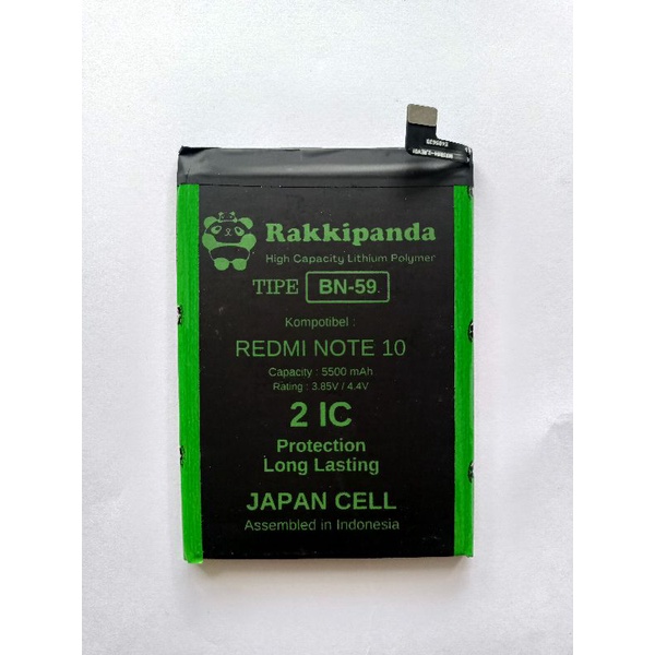 Batre baterai Rakkipanda BN59 Redmi Note 10