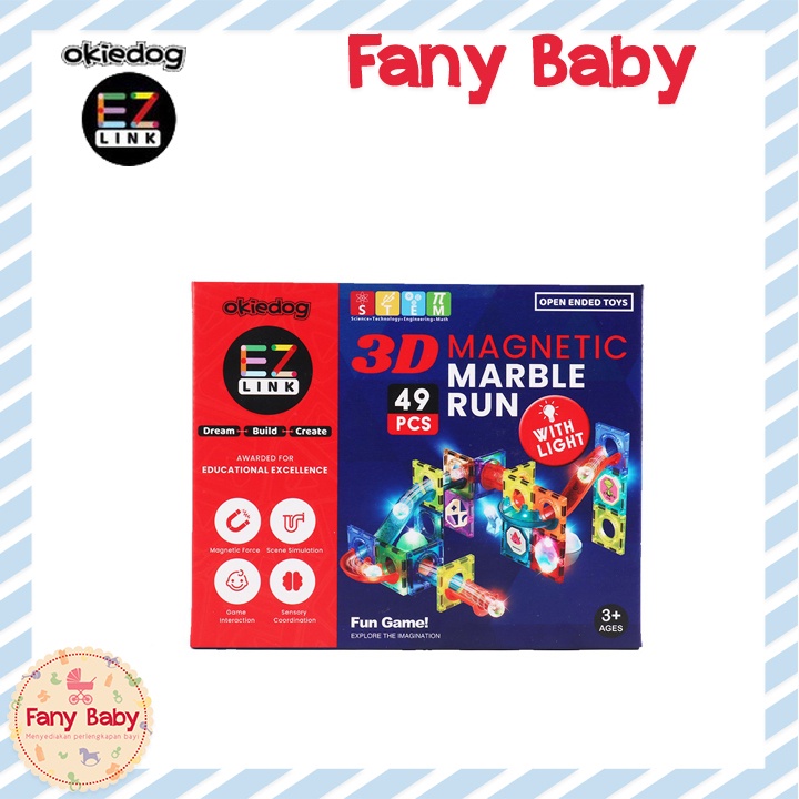 OKIEDOG EZLINK 3D MAGNETIC MARBLE RUN