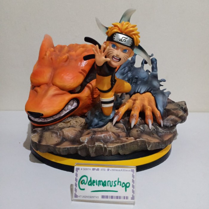 {SimpatiStore} Honen Studio SD Chibi Naruto Kurama Kyubi naruto Statue bkn Tsume Ryu Diskon