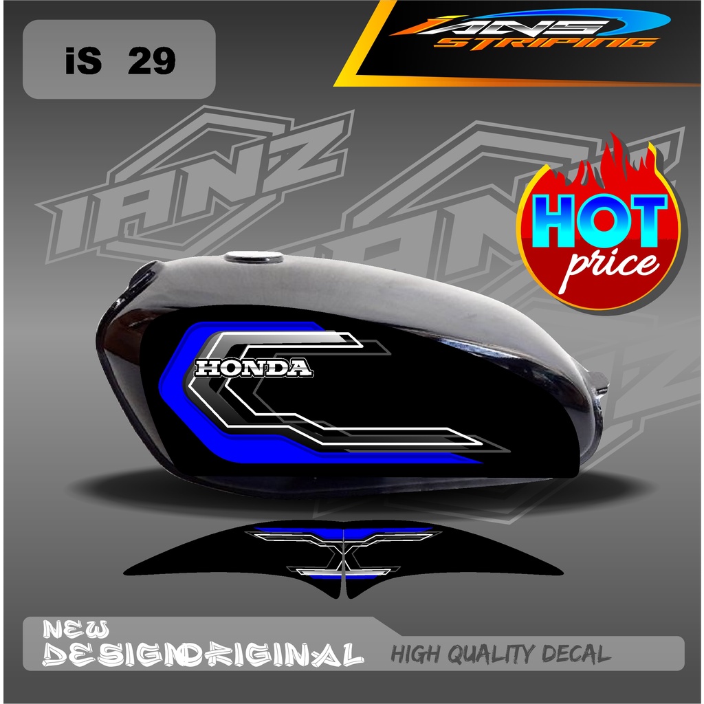 DECAL STRIPING LIST TANGKI CB100 HOLOGRAM / NON HOLOGRAM IS29