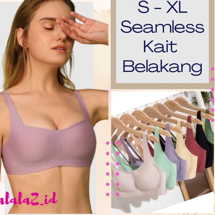 A037 / BRA SEAMLESS KAIT BELAKANG BH TANPA KAWAT [PLJ.30Ja23ᴼ]