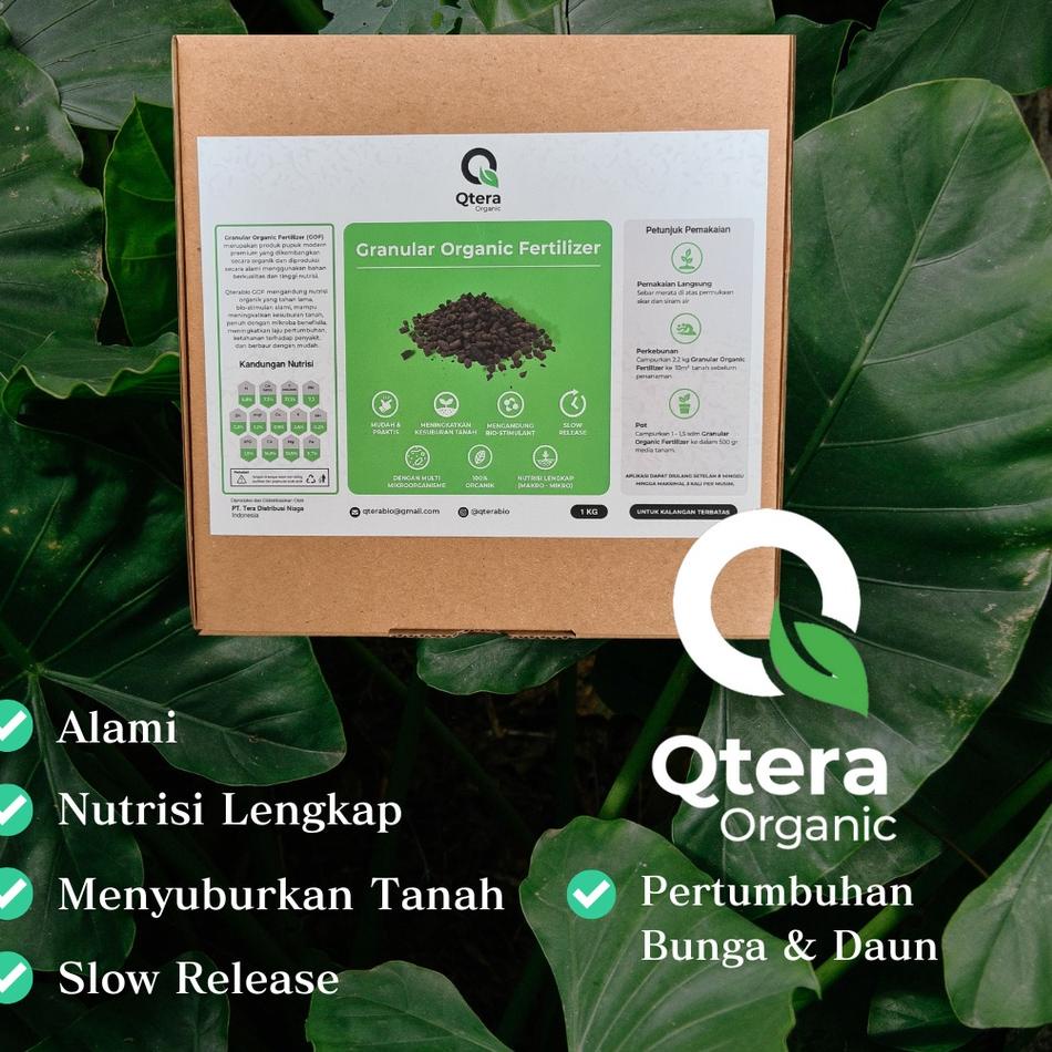 Terjangkau QTERA Granular Organic Fertilizer Pupuk Organik Tanaman Hias NPK 1Kg