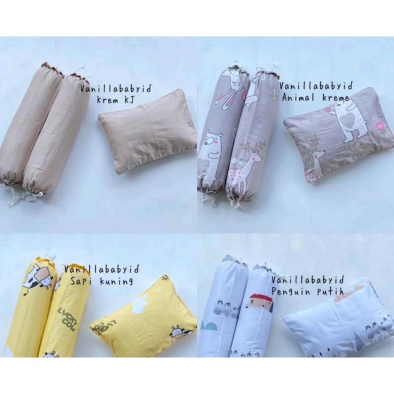 Sarung bantal guling bayi katun jepang