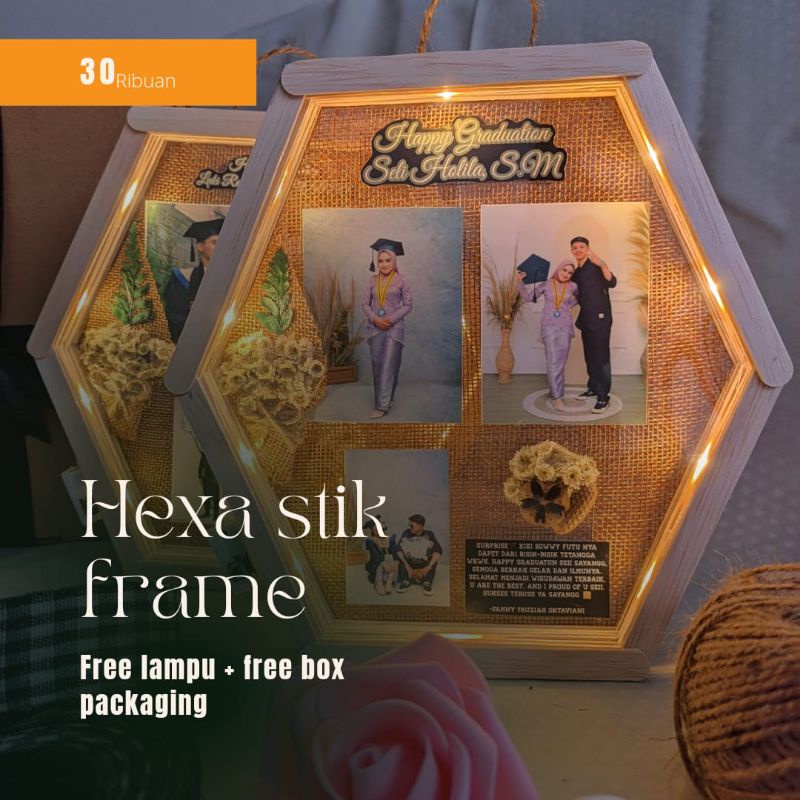 termurahh hexa stick frame  ,harga di bawah sudah termasuk Complete Package  HEXA flower in frame,HE
