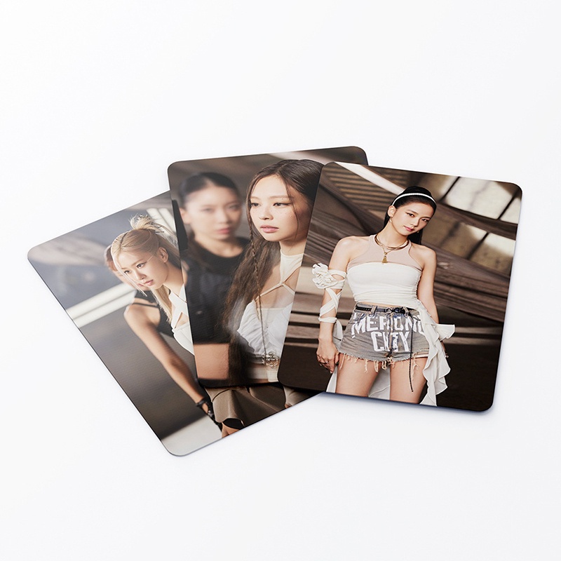 55pcs/box black pink Photocards 2022 Shut Down LOMO Card Postcard Jisoo Jennie Rose Lisa Blink BP