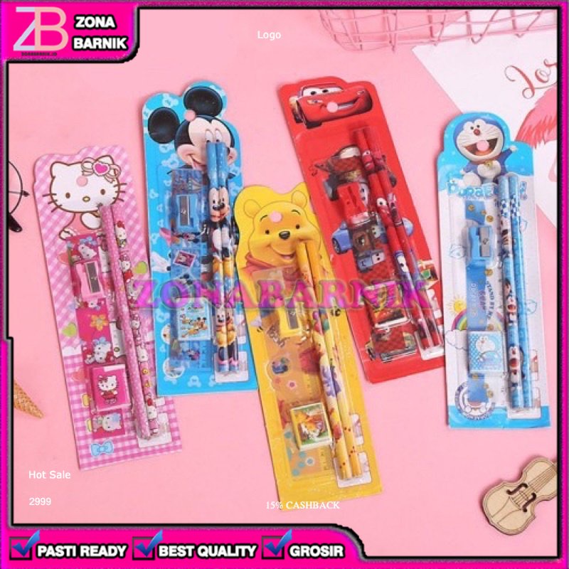 

[ZB] SET ALAT TULIS SEKOLAH KARAKTER LUCU 5 IN 1 PENSIL SERUTAN PENGGARIS PENGHAPUS STASIONARY