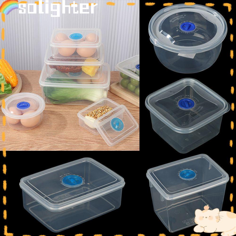 Solighter 5pcs Bento Box 8ukuran Peralatan Makan Camping Anak Sekolah Alat Makan Makanan Wadah Penyimpanan