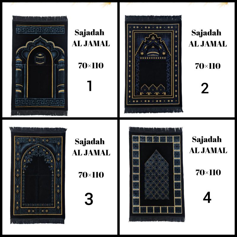 Sajadah Turkey Tebal Hitam / Sajadah Turki Hitam / Sajadah Besar Hitam