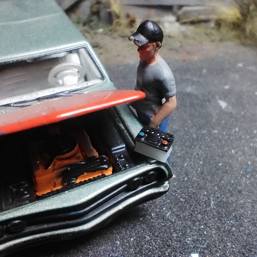 Baterai Aki - Accu Mobil Skala 64 -Aksesoris Diorama Duecast Hotwheels