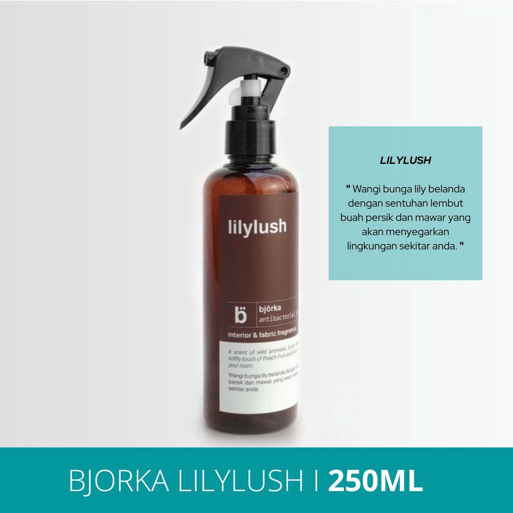 Bjorka Lilylush Antibacterial Fabric Fragrance Parfum Pewangi Kain