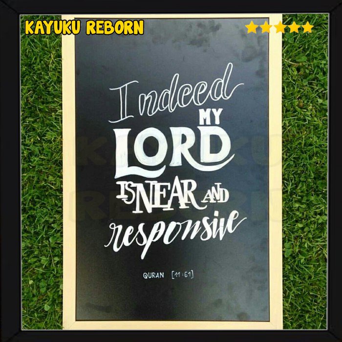 

blackboard papan tulis gantung resto size 100x80cm Jiis