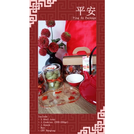 

HAMPERS IMLEK | kue imlek | coaster resin | tray resin