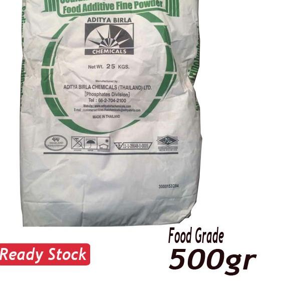 

Termurah[FG2]-STPP FOOD GRADE 500gram / Sodium Tripolyphosphate / Pengenyal Bakso 500 gram