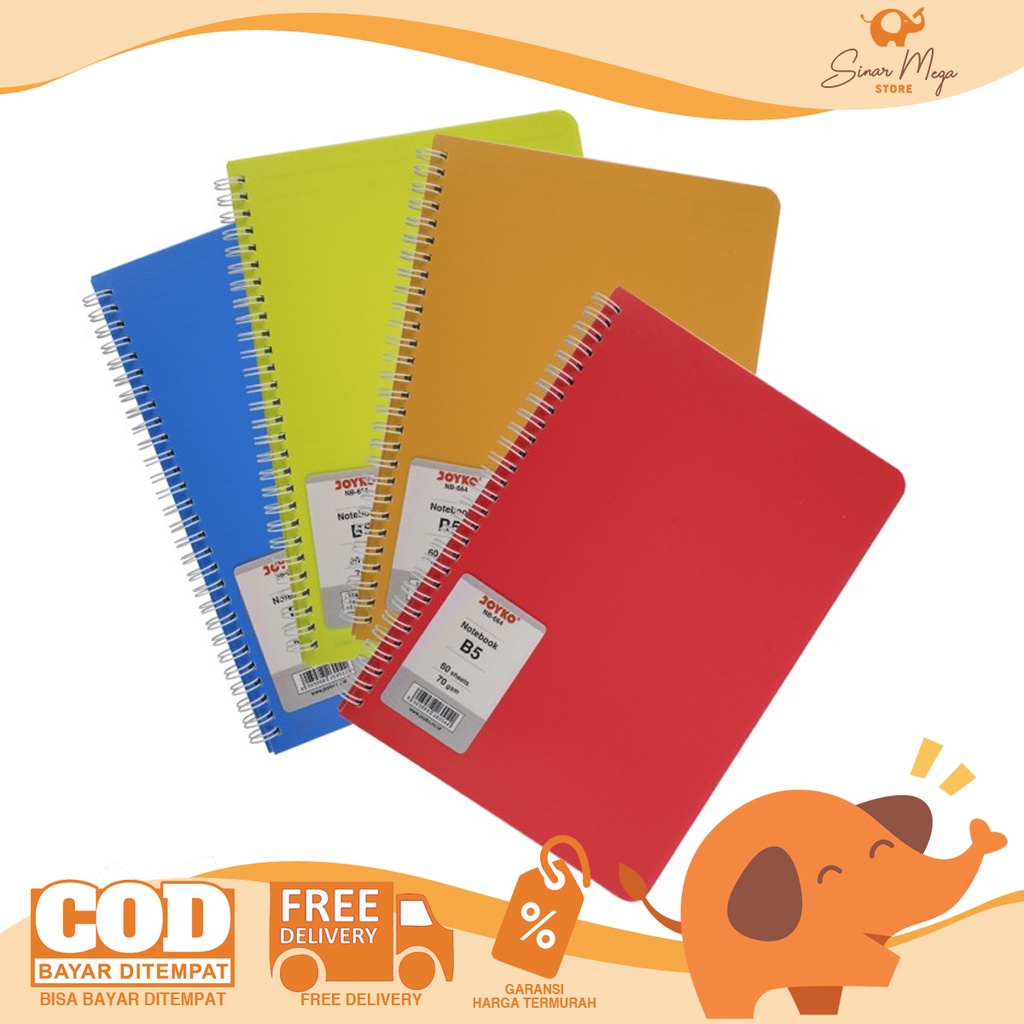 

Joyko Loose Leaf Buku Notebook Spiral Diary NB-664 B5 60 Lembar Ruled / Agenda Buku Catatan Bergaris