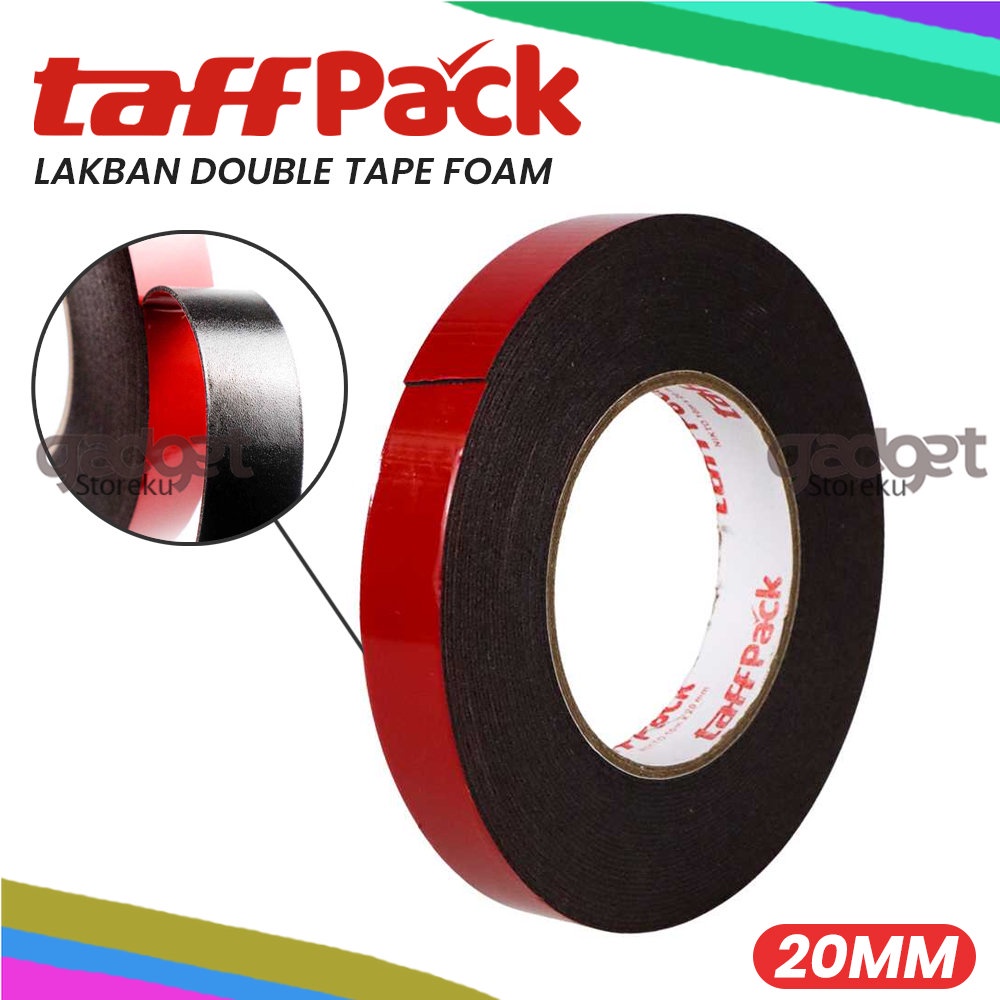 Lakban Double Tape Foam 10m - Lakban Busa Isolasi 20mm
