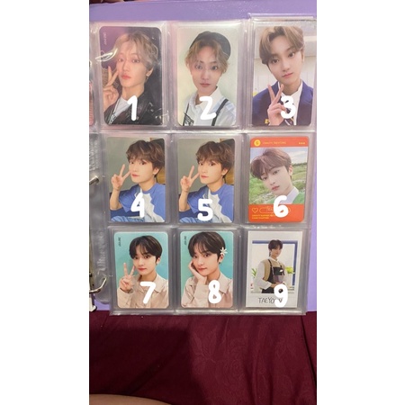PHOTOCARD CRAVITY MINHEE TAEYOUNG S1 S2 S3 S4 MAKESTAR BLACKROUGE BENE SSQ