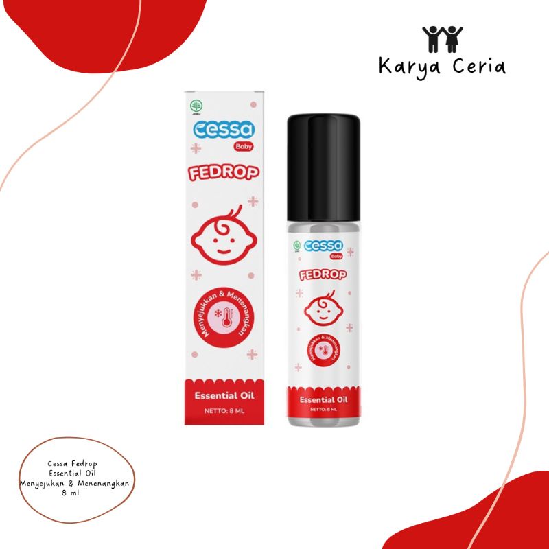 Cessa Merah Fedrop Essential Oil Meredakan Panas Demam Anak Bayi Menyejukan dan Menenangkan
