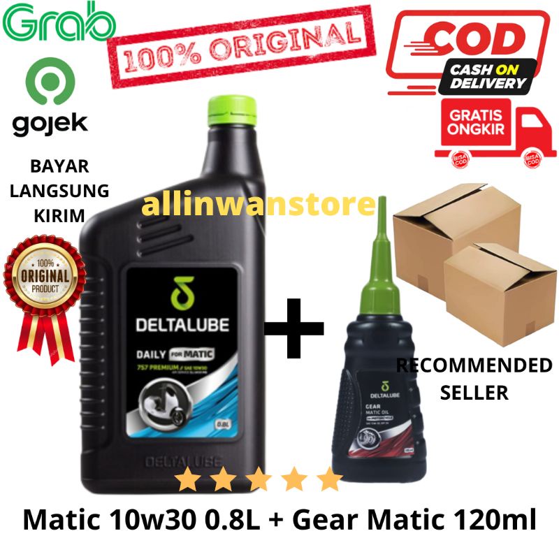 OLI DELTALUBE DAILY MATIC 10w30 0.8L (800ml) + Gear Gardan Deltalube 120ml 100% ORIGINAL