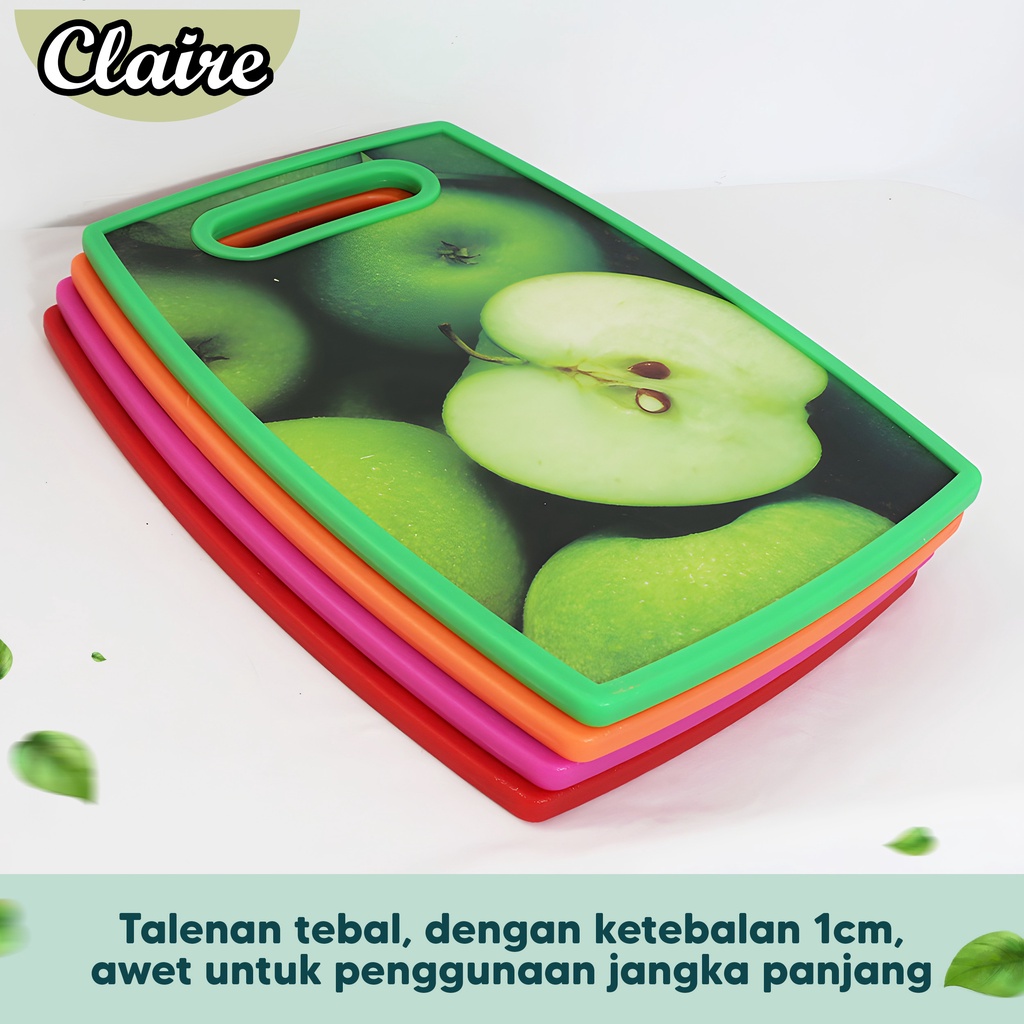 TALENAN PLASTIK MOTIF BUAH / CUTTING BOARD TEBAL MOTIF BUAH