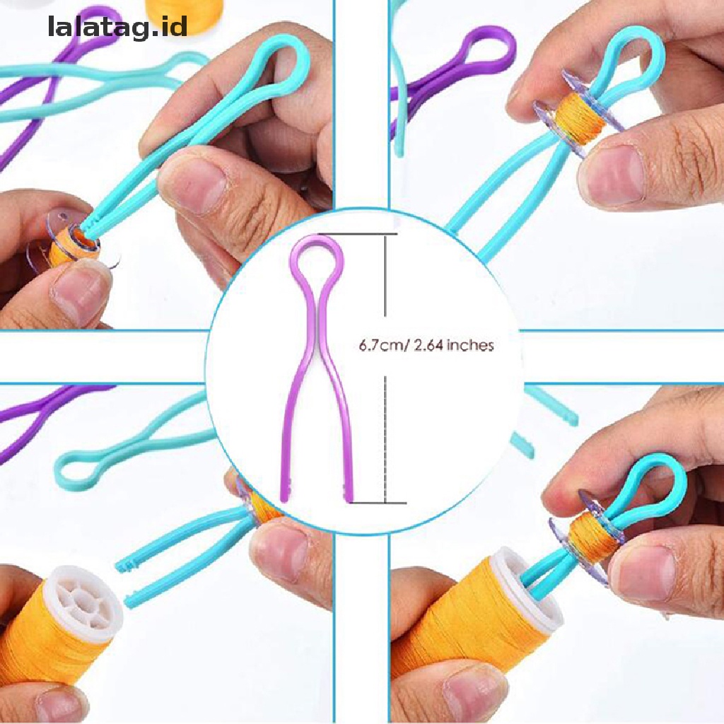 [lalatag] 10pcs Bobbin Thread Holders Klip Bobbins Jahit Untuk Menjahit Aksesoris Jahit [ID]