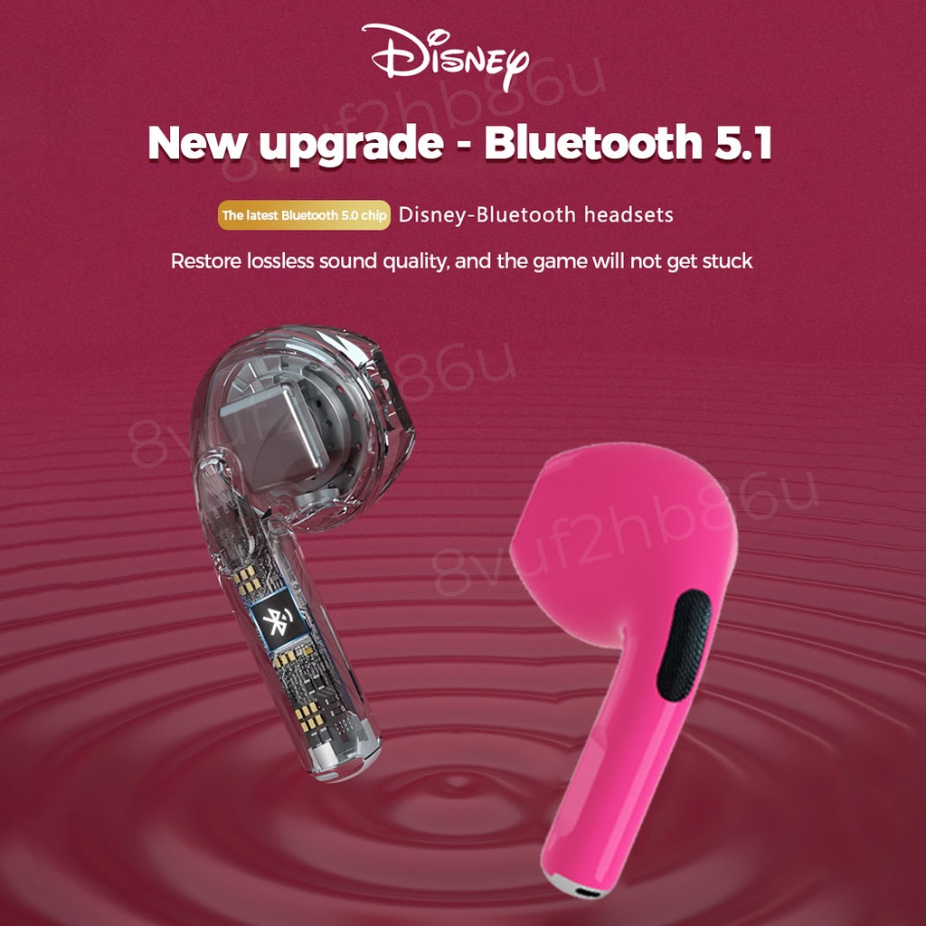 Ori Disney Q33 Wireless Headset TWS Bluetooth Earphone Cute Cartoon HIFI Stereo Earbuds in-Ear Noise Reduc