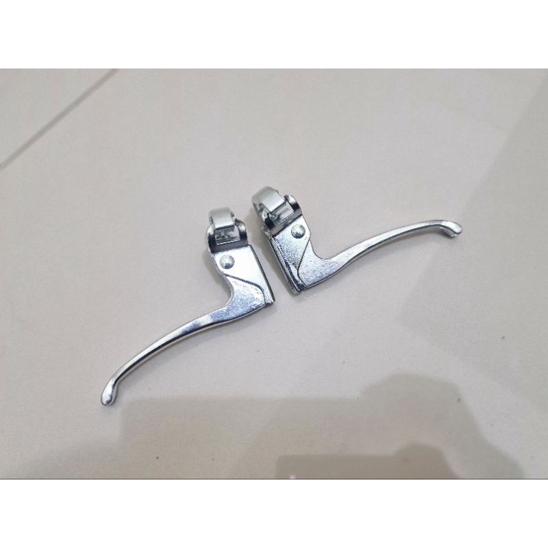 HANDLE REM TUAS BRAKE LEVER HANDEL GAGANG REM BRAKE SEPEDA MINI BAHAN ALLOY ALUMUNIUM MERK TREX