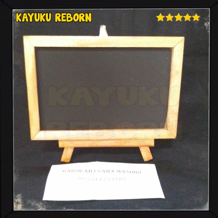 

papan tulis blackboard plus stand 20x30 cm New pro