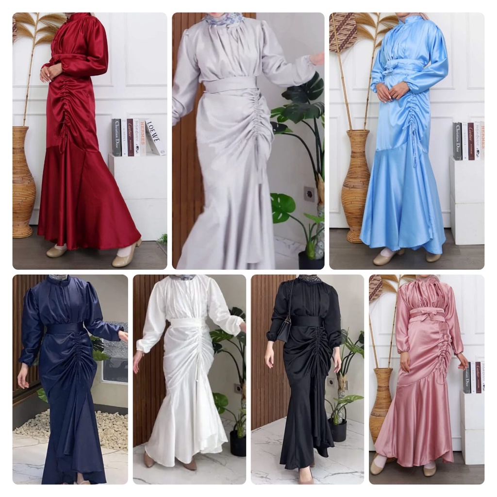 MAXY VANYA SILK FASHION PAKAIAN WANITA DRESS GAMIS MAXI BUSUI BAHAN VELVET MS