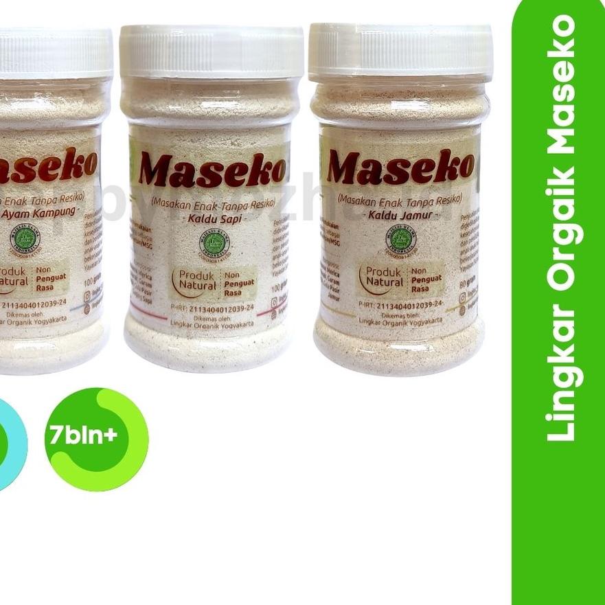 

Terlaris Kaldu Maseko Non MSG 100gr Kemasan Botol 7bulan+ !!