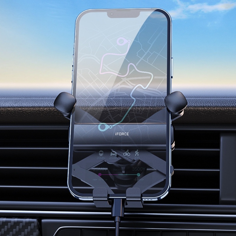 Cre Phone Car Holder Gravity Phone Car Holder Kunci Otomatis Hands Free Ventilasi Udara Handphone Car Mount Universal Air Vent Mou